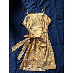 Floral tie dress